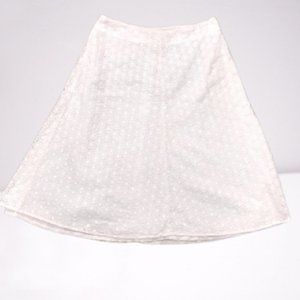 CURRENT Lined Eyelet A Line Midi Skirt